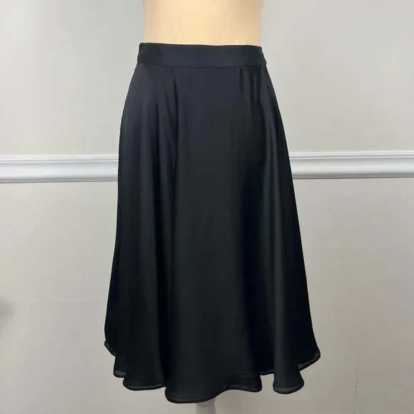 Giorgio Armani Borgo 21 Knee Length Black Circle Skirt 100